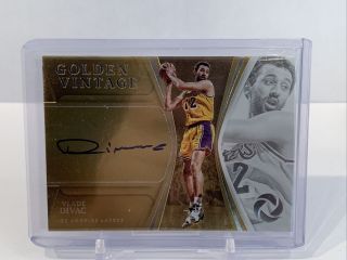 2019 - 20 Panini Opulence Golden Vintage Vlade Divac Autograph Auto Lakers /49
