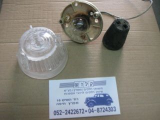 Vintage Front Light Indicator Lens,  Base Pk Lmp 6727/51105 Renault Dauphine,  R4