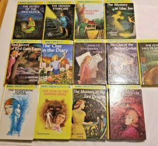 Vintage Nancy Drew Books 13 Flashlight Edition By Carolyn Keene 1 - 4 6 - 8 11 14 16