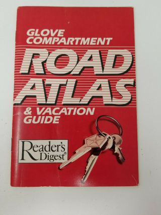 Vintage Glove Compartment Road Atlas And Vacation Guide Reader 