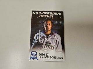 Rs20 Seattle Thunderbirds 2016/17 Minor Hockey Pocket Schedule - Les Schwab