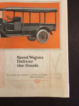 REO Speedwagon Motor Car Company Wagon 1920 Vintage Ad Saturday Evening Post 3