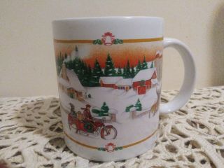 Vintage Harley Davidson Motor Co 1996 Seasons Greetings Christmas Coffee Cup/mug