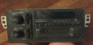 Vintage Delco 16195161 Car Stereo Cassette Deck Am/fm Radio Knob Style