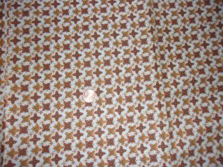 Vintage Cotton Fabric.  4 Yards,  36 Inches Wide.  In.