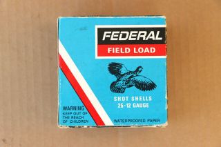 Federal Monark Field Load Shot Shells 12 Gauge Empty Shotgun Shell Box
