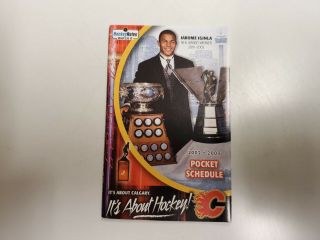 Rs20 Calgary Flames 2002/03 Nhl Hockey Pocket Schedule - Multi - Sponsored