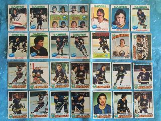 Vintage Topps Hockey Cards Buffalo Sabres Perreault,  Robert,  Martin