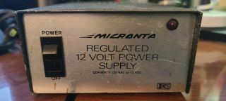 Vintage 12 Volt Dc Power Supply Micronta Cat No.  22 - 124a - Radio Shack