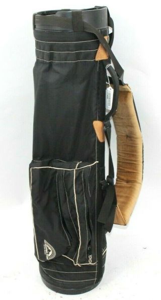 Vintage Sun Mountain Golf Sunday Carry Bag 4 - Way Top 3 Zip Pockets Solo Strap
