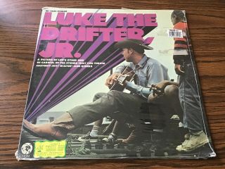 Hank Williams Jr - Luke The Drifter,  Jr Vol 2 Vintage Vinyl Hype Sticker