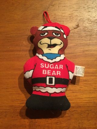 Vintage Sugar Bear Christmas Ornament 1990 Kraft Foods Plush