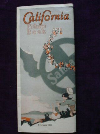 1935 Santa Fe Railroad California Picture Book Brochure