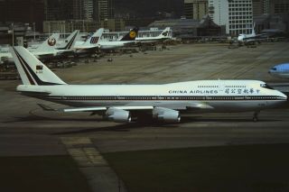 - 1991 - Hong Kong Photo Slide - China Airlines - B163 - Kai Tak - Hkg