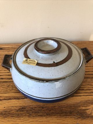 Vintage Otagiri Horizon Baking Casserole W/lid Japan Stoneware Ovenproof