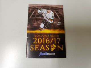 Rs20 London Knights 2016/17 Minor Hockey Pocket Schedule - Finch Auto Group