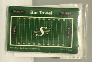 Polar Ice Saskatchewan Roughriders 1 Bar Towel Cfl Football Read Ad Please