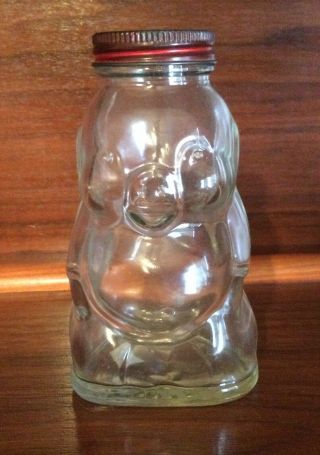 Vintage Hazel Atlas Clear Glass Piggy Bank “brother Can You Spare A Dime”