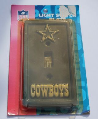 Dallas Cowboys Ceramic Light Switch Plate.