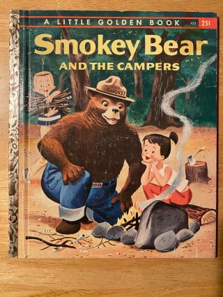 Vintage A Little Golden Book Smokey Bear And The Campers 423
