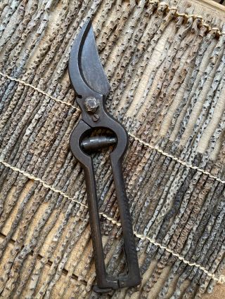 Vintage Pruning Shears Made in Italy Hot Dropped Forged Steel 2