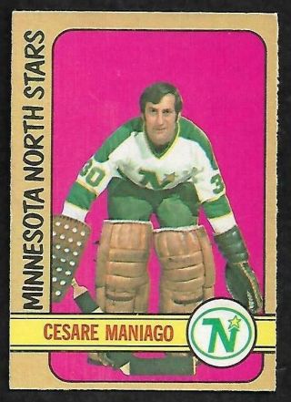 1972 - 73 Opc (o - Pee - Chee) Nhl Hockey: 138 Cesare Maniago,  Minnesota North Stars