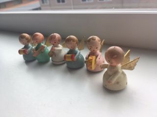 Vintage Set Of Angel Figurines Made In Italy