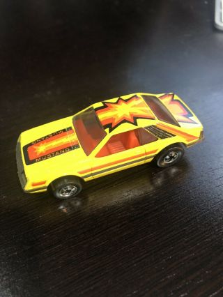 Vintage 1979 Hot Wheels Ford Mustang Turbo Yellow