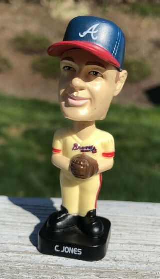 Chipper Jones Atlanta Braves Post Cereal Box Prize - Mini Bobblehead Toy 2002