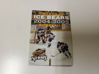 Rs20 Knoxville Ice Bears 2004/05 Minor Hockey Pocket Schedule - Bb&t