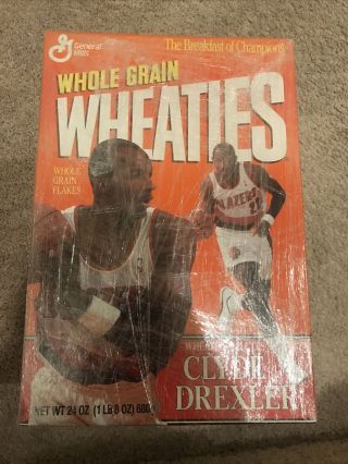 Wheaties Salutes Clyde Drexler (4 Boxes) Early 90s Blazers