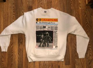 1990 Vintage Pittsburgh Pirates Fruit Of The Loom Pittsburgh Press Sweatshirt