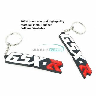 Portable Motorcycle 3d Soft Key Chain Ring Keyfob Rubber For Suzuki Gsxr 600 750