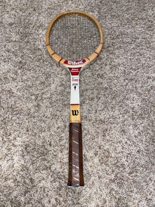 Vintage Wilson Jimmy Connors Shot - Maker Tennis Racquet 4 1/2 " Grip