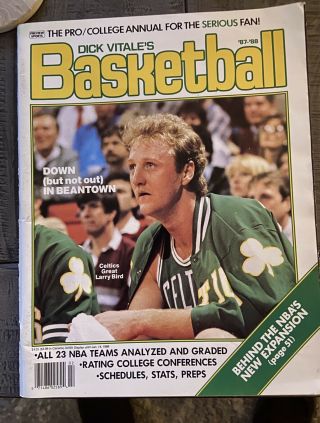 Dick Vitale’s Basketball Magazines 1987 - 88 And 1986 - 87larry Bird Cover Editions