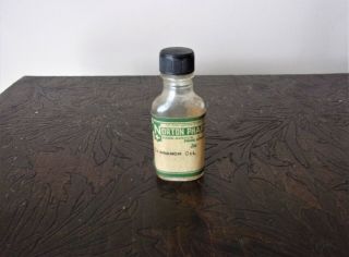 Vintage Norton Pharmacy Bottle Norton Va Wise County Virginia Drug Store 1/2 Oz
