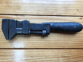 Vtg H.  D.  Smith & Co Perfect Handle Monkey Wrench 8 - 1/2” Made In Usa Patent 1901