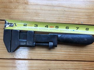 Vtg H.  D.  Smith & Co Perfect Handle Monkey Wrench 8 - 1/2” Made in USA Patent 1901 2
