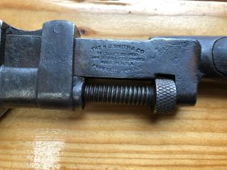 Vtg H.  D.  Smith & Co Perfect Handle Monkey Wrench 8 - 1/2” Made in USA Patent 1901 3