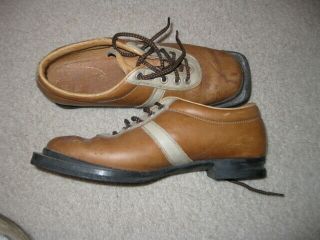 Fabiano Tan Vintage 3 Prong Cross - Country Touring Ski Shoes Size 7 1/2 M Men