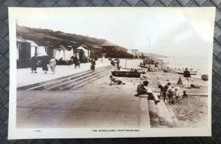 Vintage C1910 Frinton - On - Sea Essex Postcard The Bungalows On The Sea Front