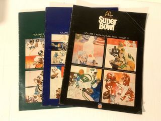 1977 Mcdonalds History Of The Bowl Complete 3 Volume Set