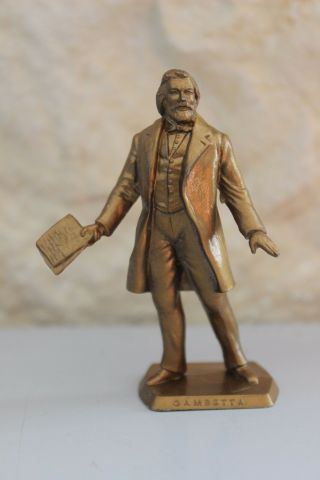 Vintage - Ancienne Figurine Mokarex - Gambetta - 1838 1882 - Bronze