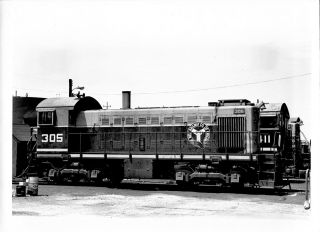 1971 Belt Railway Co Of Chicago Train 305 Engine S - 1 Loco 5x7 Photo X2200s H