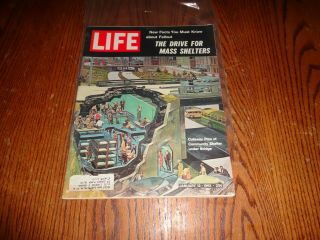Vintage Life Magazines January 12,  1962 The Drive For Mass Shelters