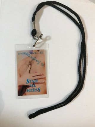 Prince - Vintage 1988 Lovesexy Tour Laminated Backstage Pass,  Old