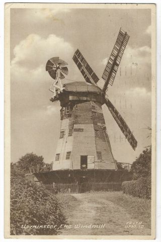Essex Upminster The Windmill 1953 Vintage Postcard 25.  1