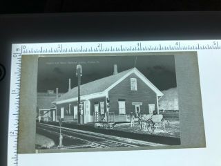 Vintage Photo Negative American Express Livery B & M Railroad Station Fairlee Vt