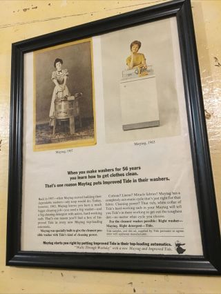 Vintage Maytag Newton Iowa Advertising With Tide