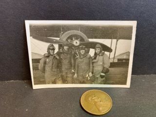 Vintage Photo,  Early Airplane And Pilots,  Aviators